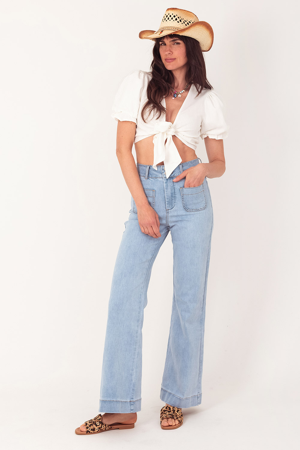 Flair Jeans Licht Denim