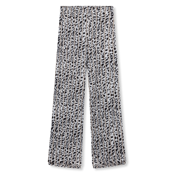 Broek ALIX The Label Striped Leopard Pants Off White