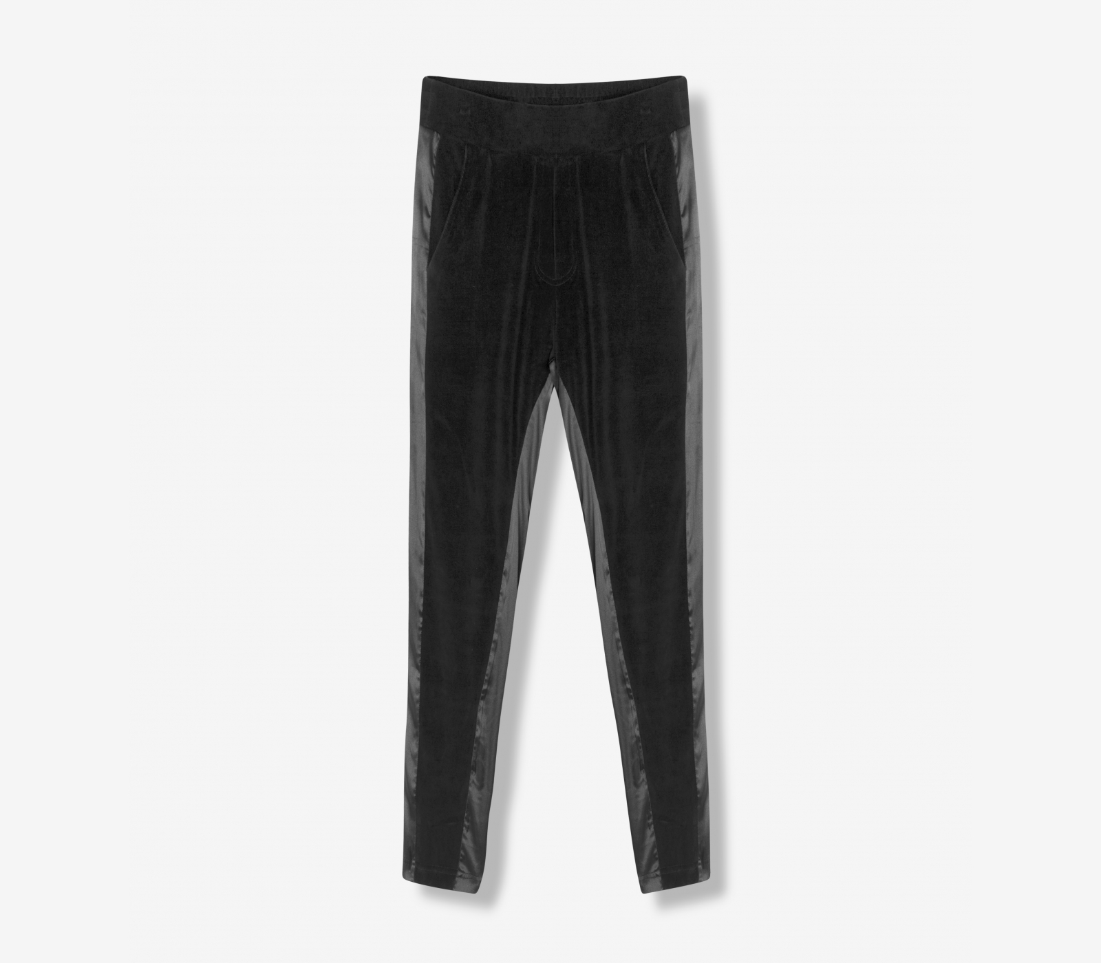 Broek ALIX The Label Velvet Pant Black Zwart