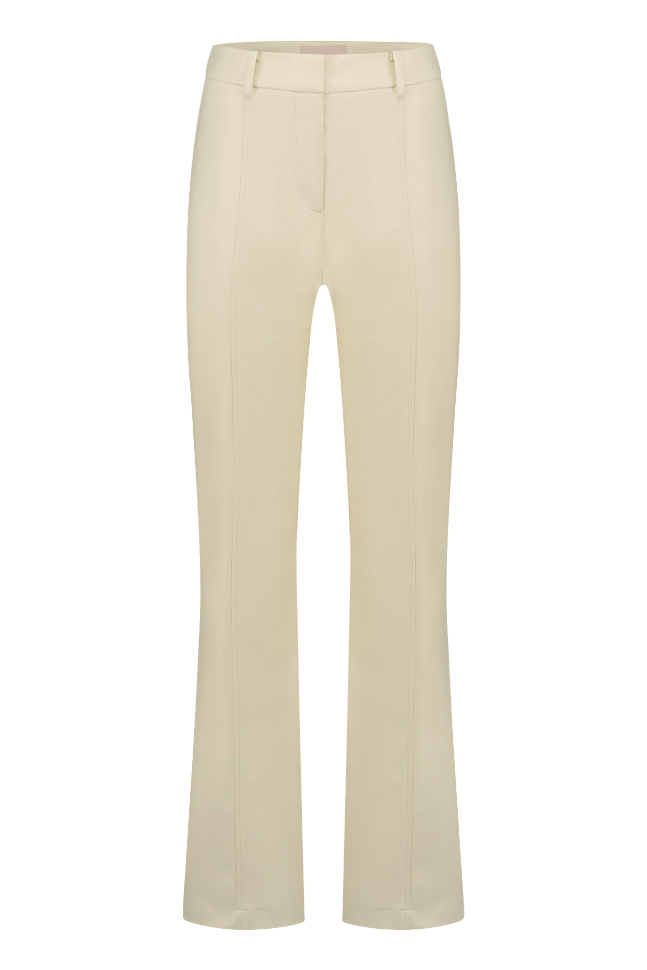 Freebird Broek Leatherlook Jeanette PU Pants Off White