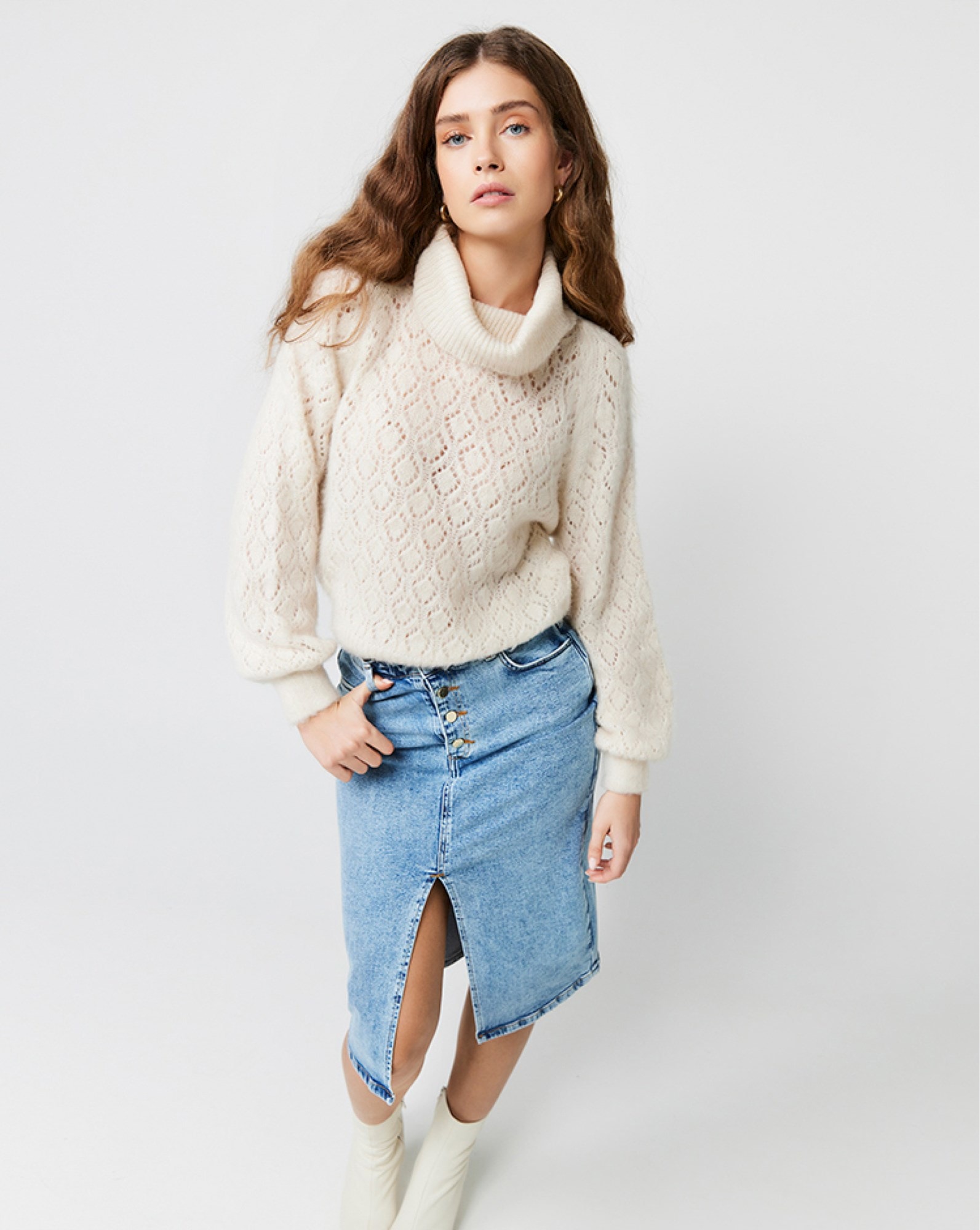 Freebird Trui Lura Sweater Offwhite
