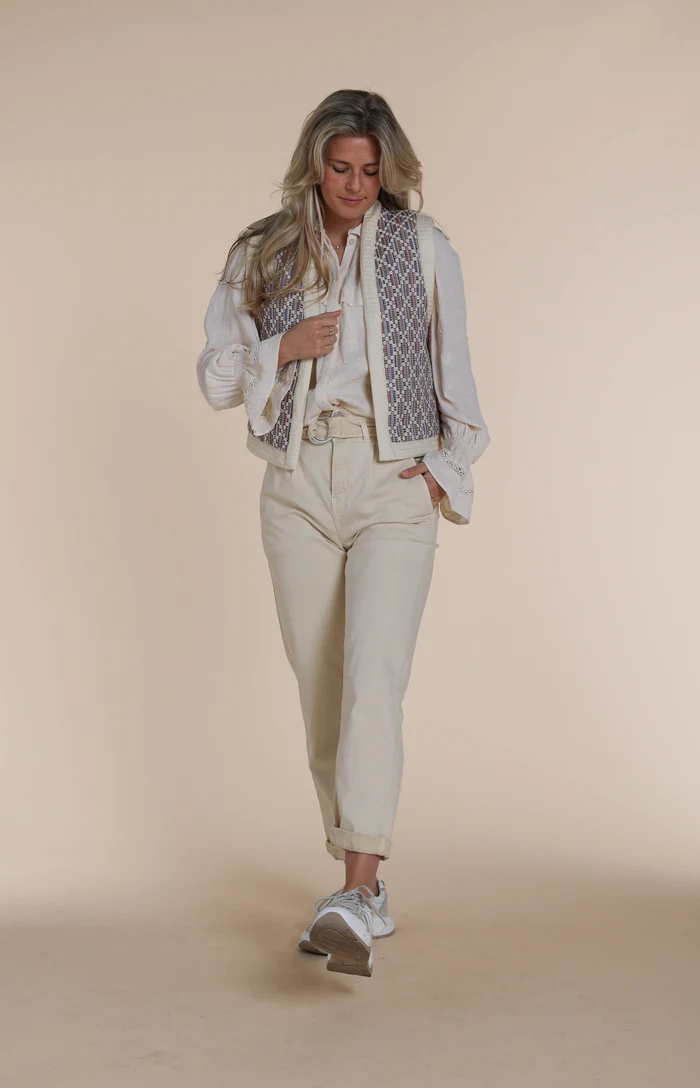 Gilet NUKUS Helen Short Gilet Jacquard Multi