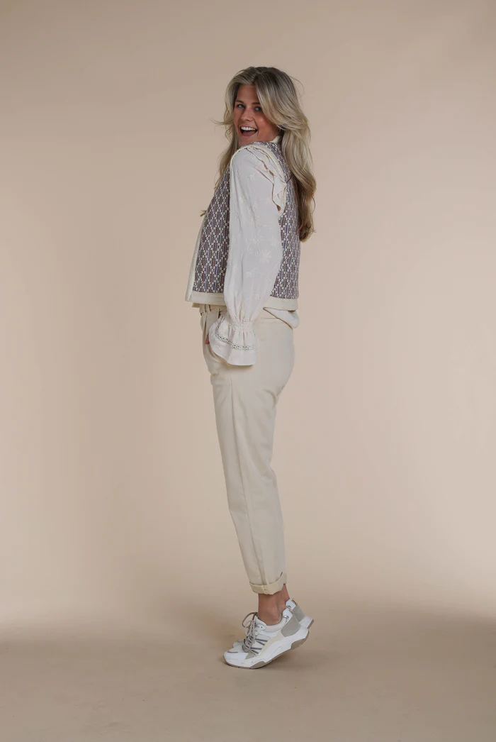 Gilet NUKUS Helen Short Gilet Jacquard Multi