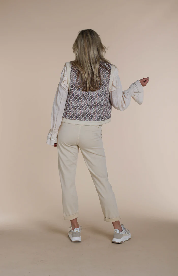 Gilet NUKUS Helen Short Gilet Jacquard Multi