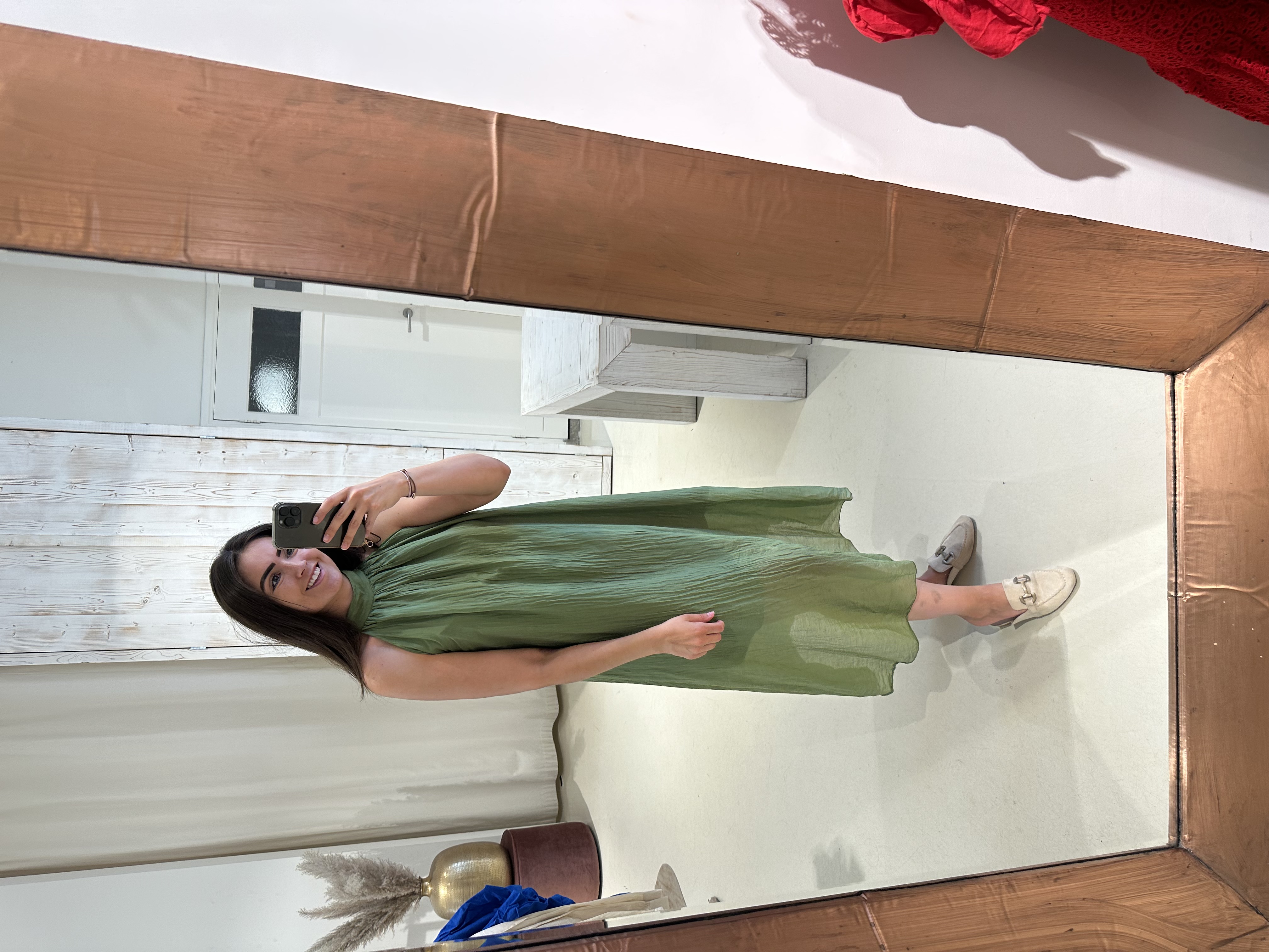 Jurk Halter Groen