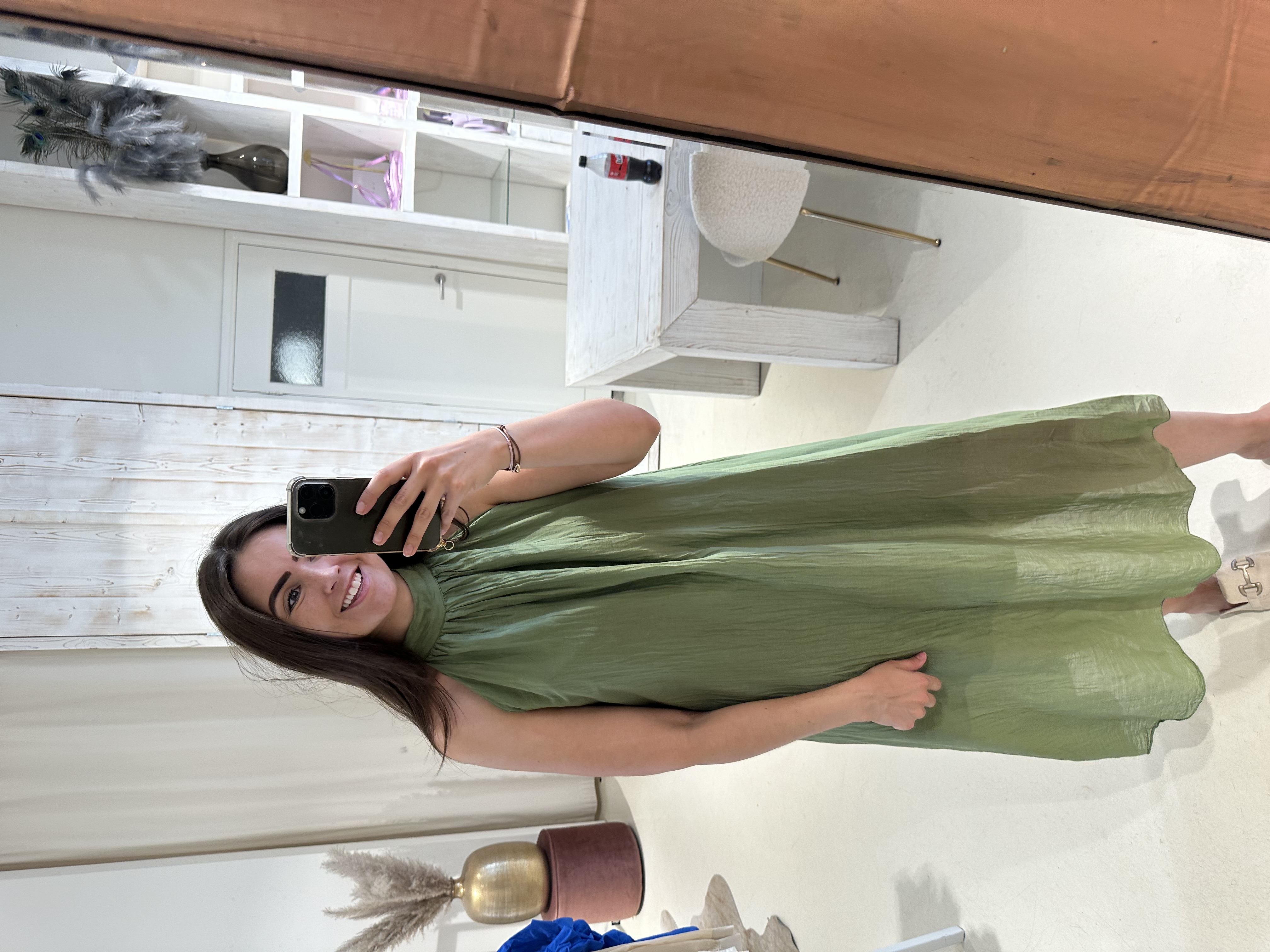 Jurk Halter Groen