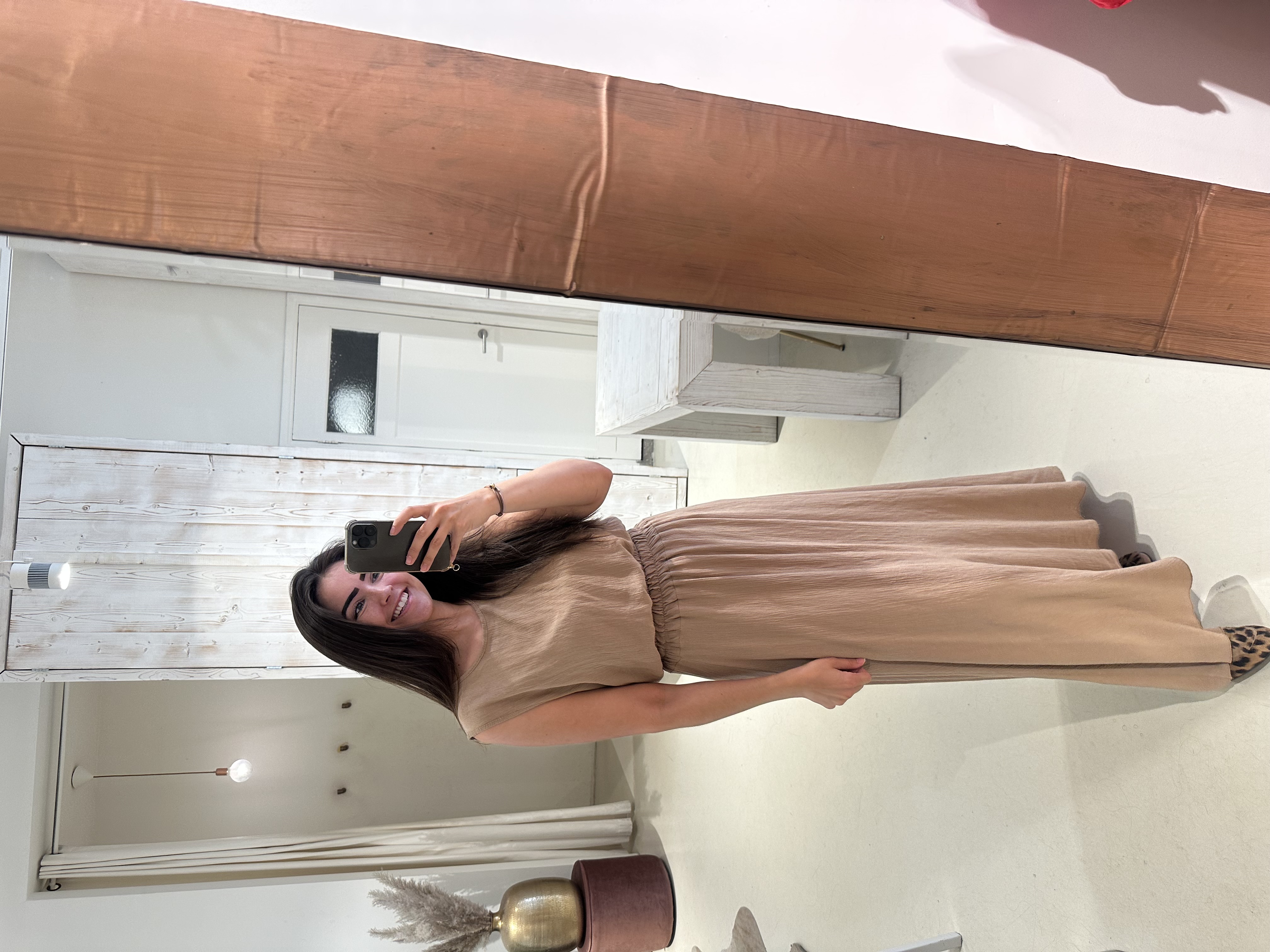 Lurex Set Rok en Top Camel