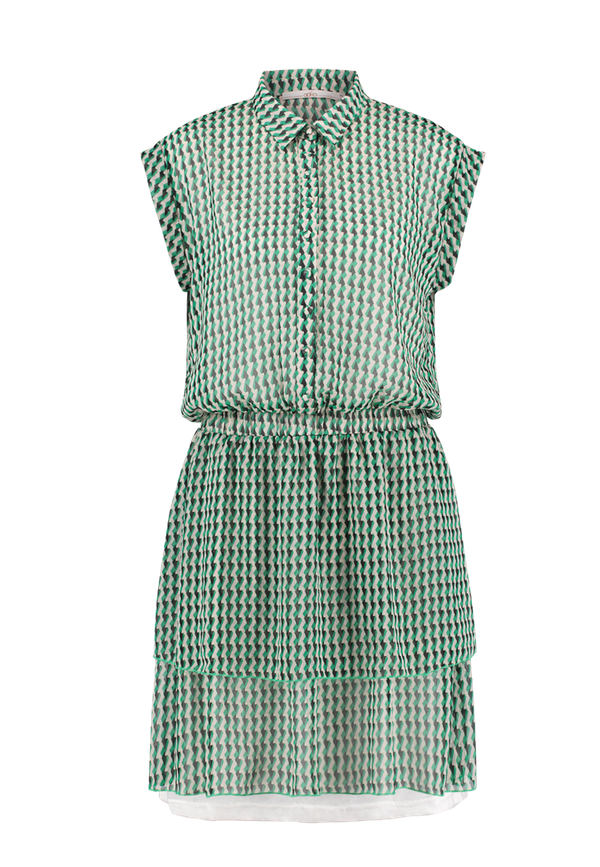 Jurk AAIKO Amsterdam Saphia Retro Groen