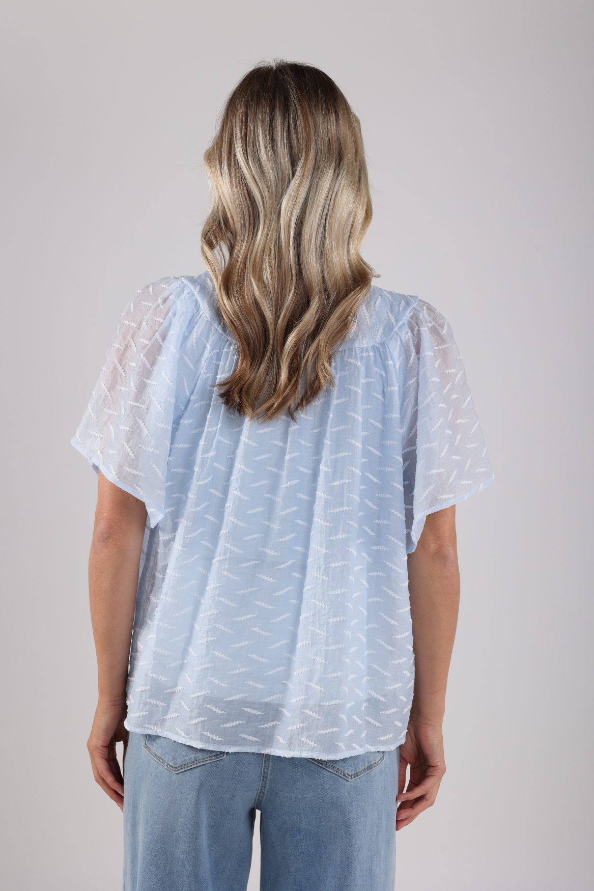 NUKUS Bianca Blouse | Sky Blue