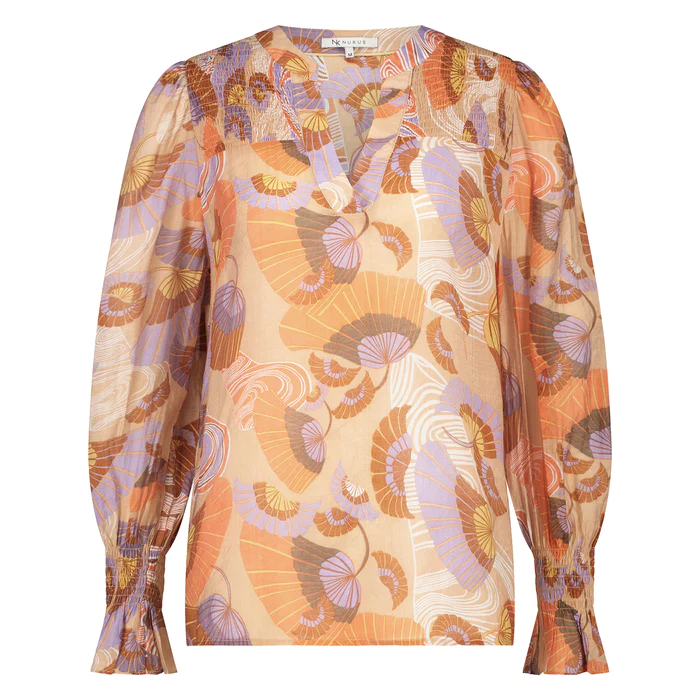 NUKUS Sue Blouse Sundown Lila