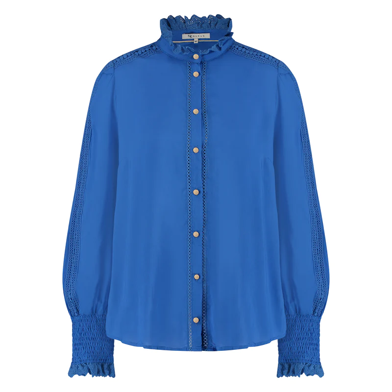 NUKUS Mya Blouse Plain Royal Blue