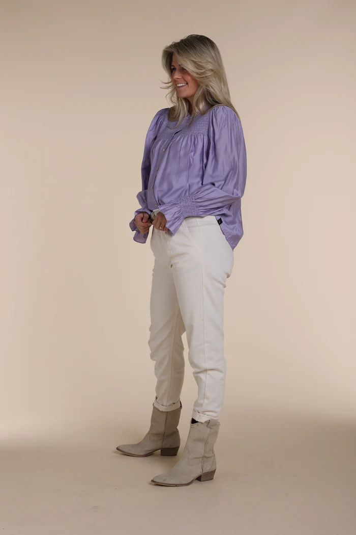 NUKUS Blouse Phoebe Silky Lila