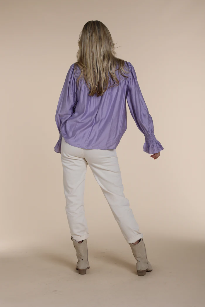NUKUS Blouse Phoebe Silky Lila