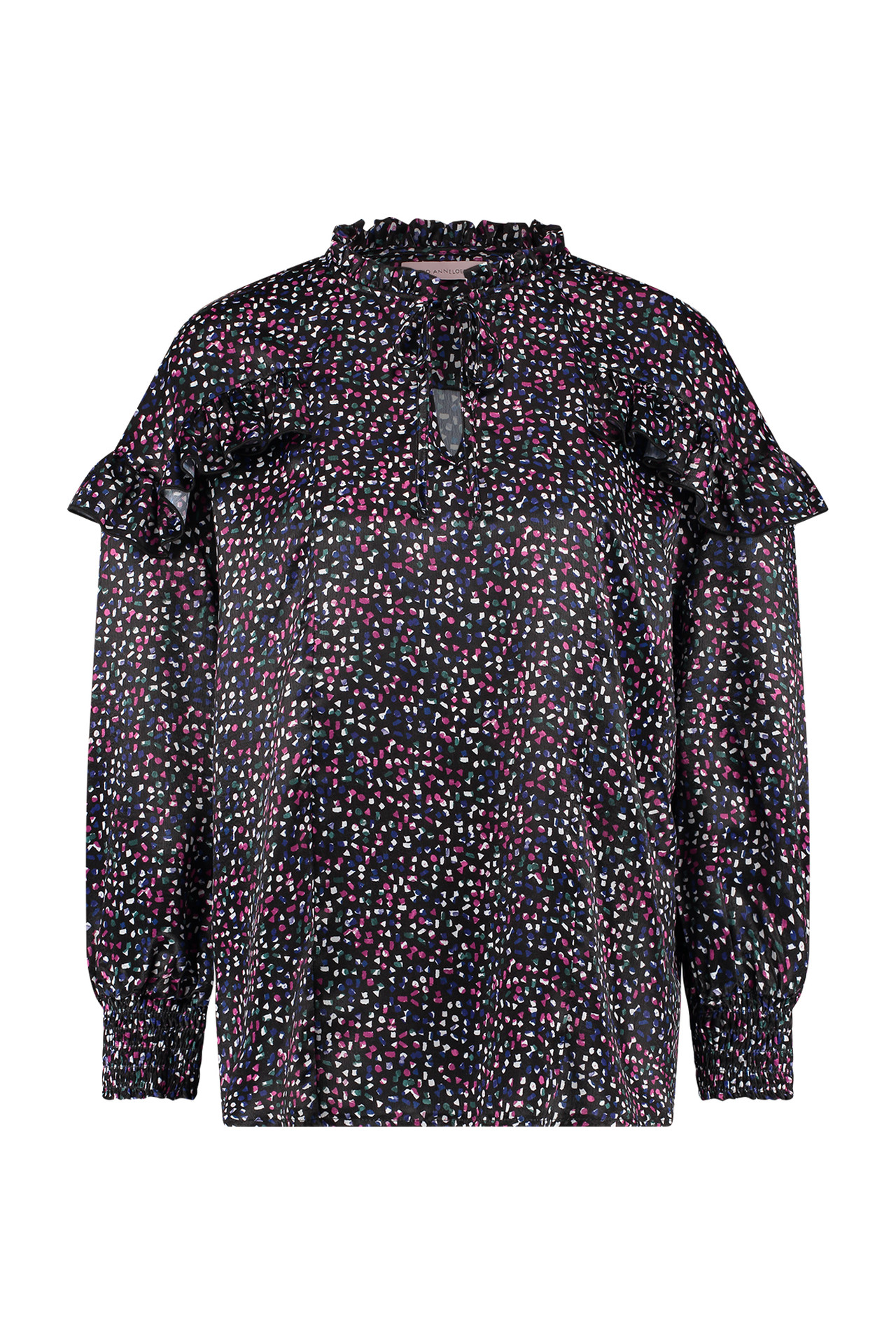 Studio Anneloes Marly Black Deep Green Magenta Wit
