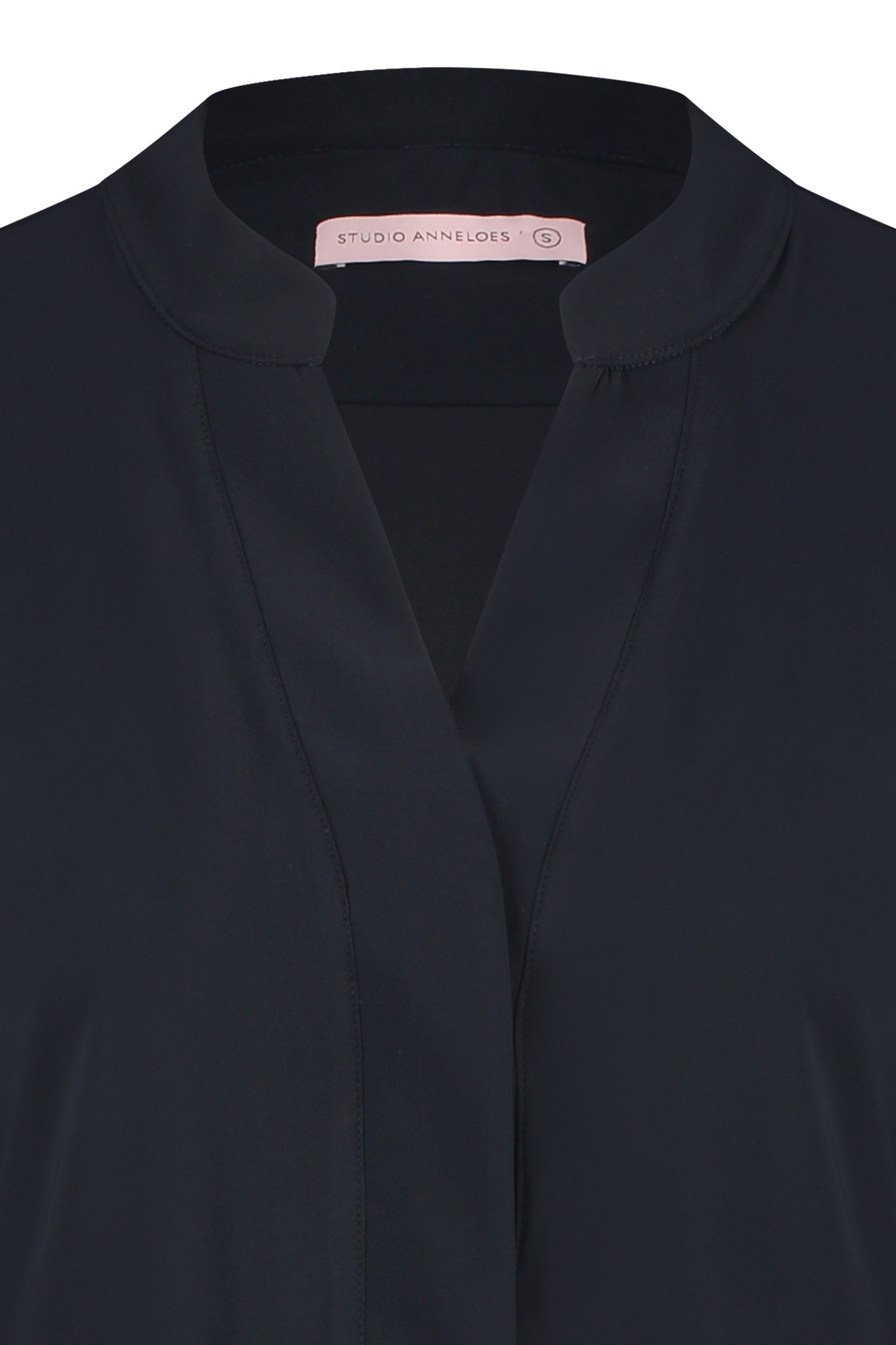 Travel Blouse Studio Anneloes Travel-Kwaliteit Moon Blouse Dark Blue Donker Blauw