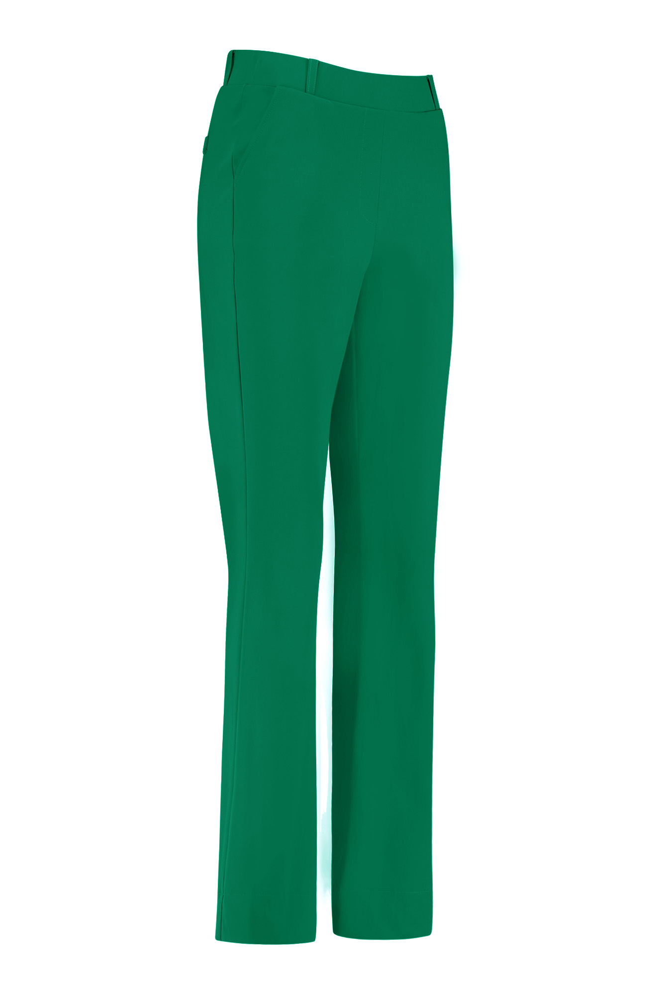 Studio Anneloes Travel Broek Jean Bonded Flair Trousers Green Groen