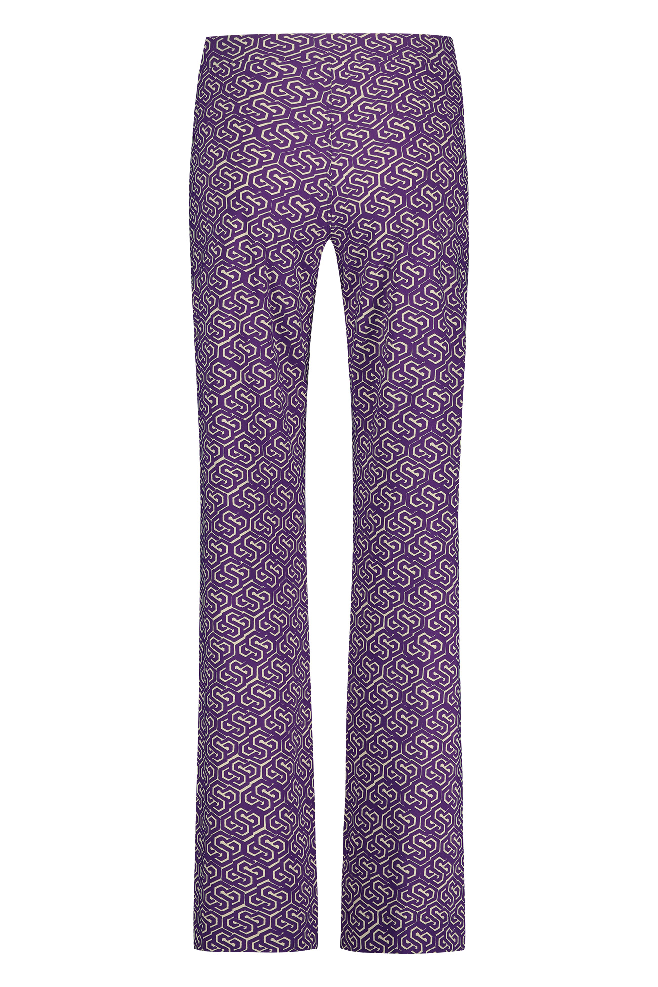 Studio Anneloes Travel Broek Marilon Chain Trousers Plum Cappuccino