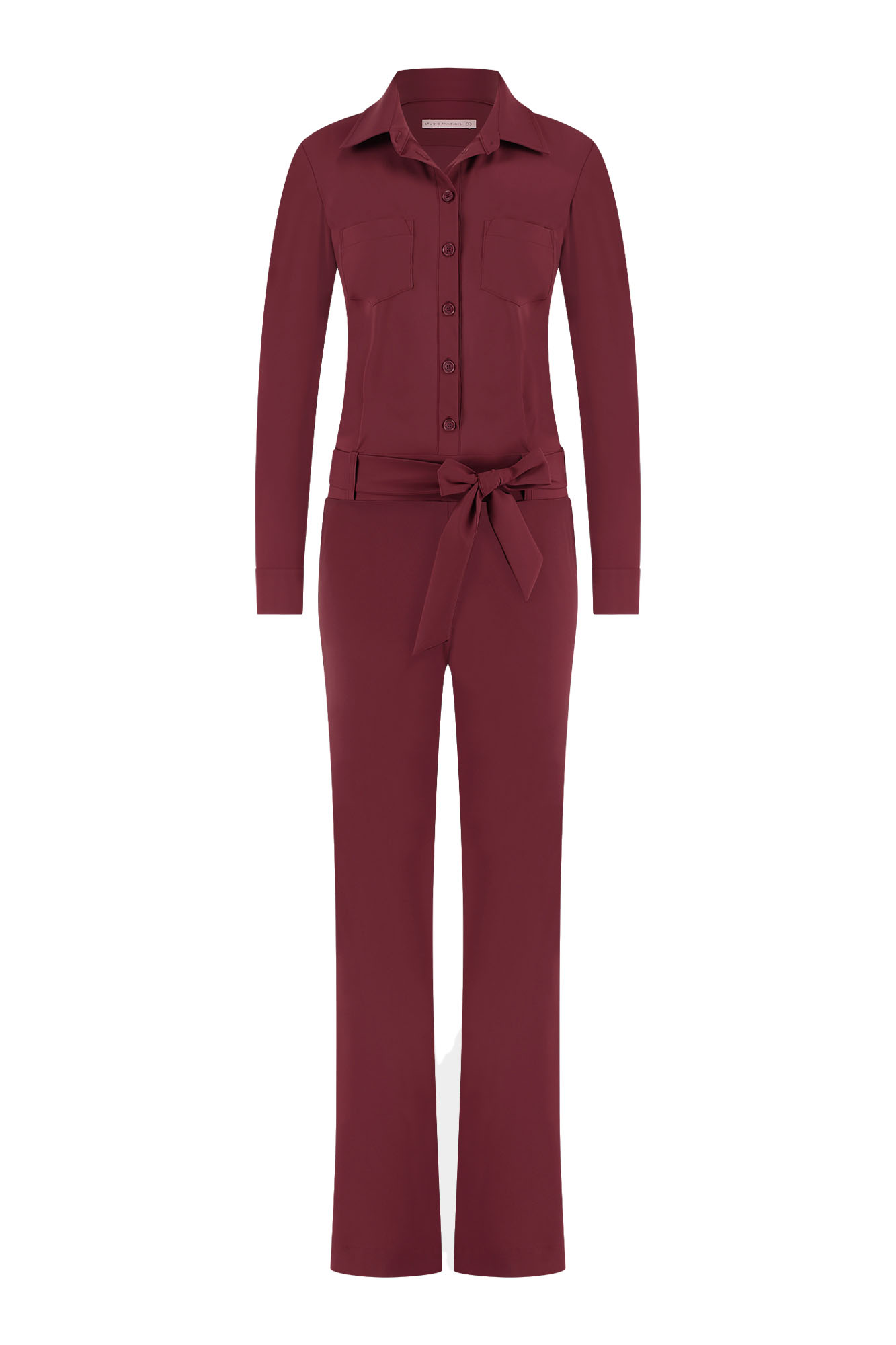Studio Anneloes Travel Jumpsuit Angel LS Jumpsuit Bordo Bordeaux Burgundy