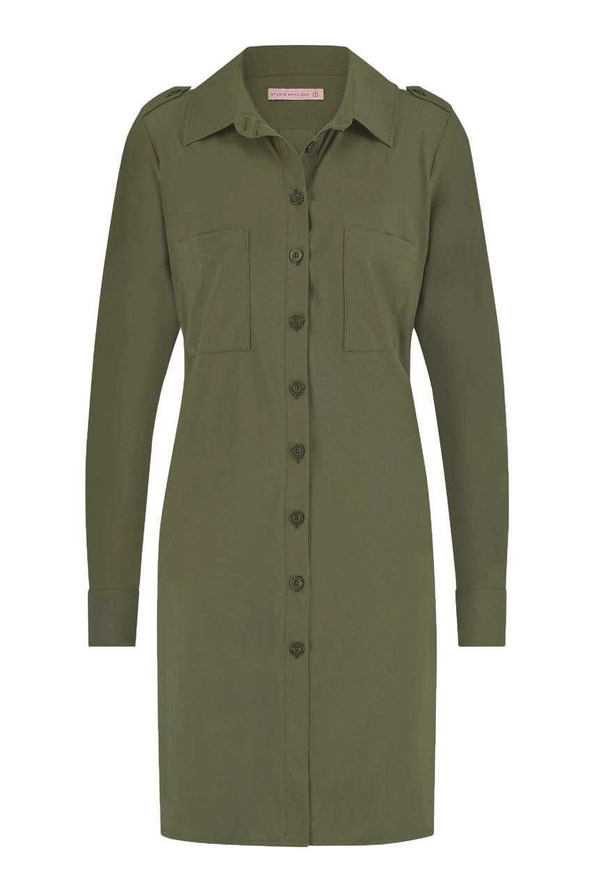 Studio Anneloes Travel-Kwaliteit Blouse Woopy Uniform Blouse Army