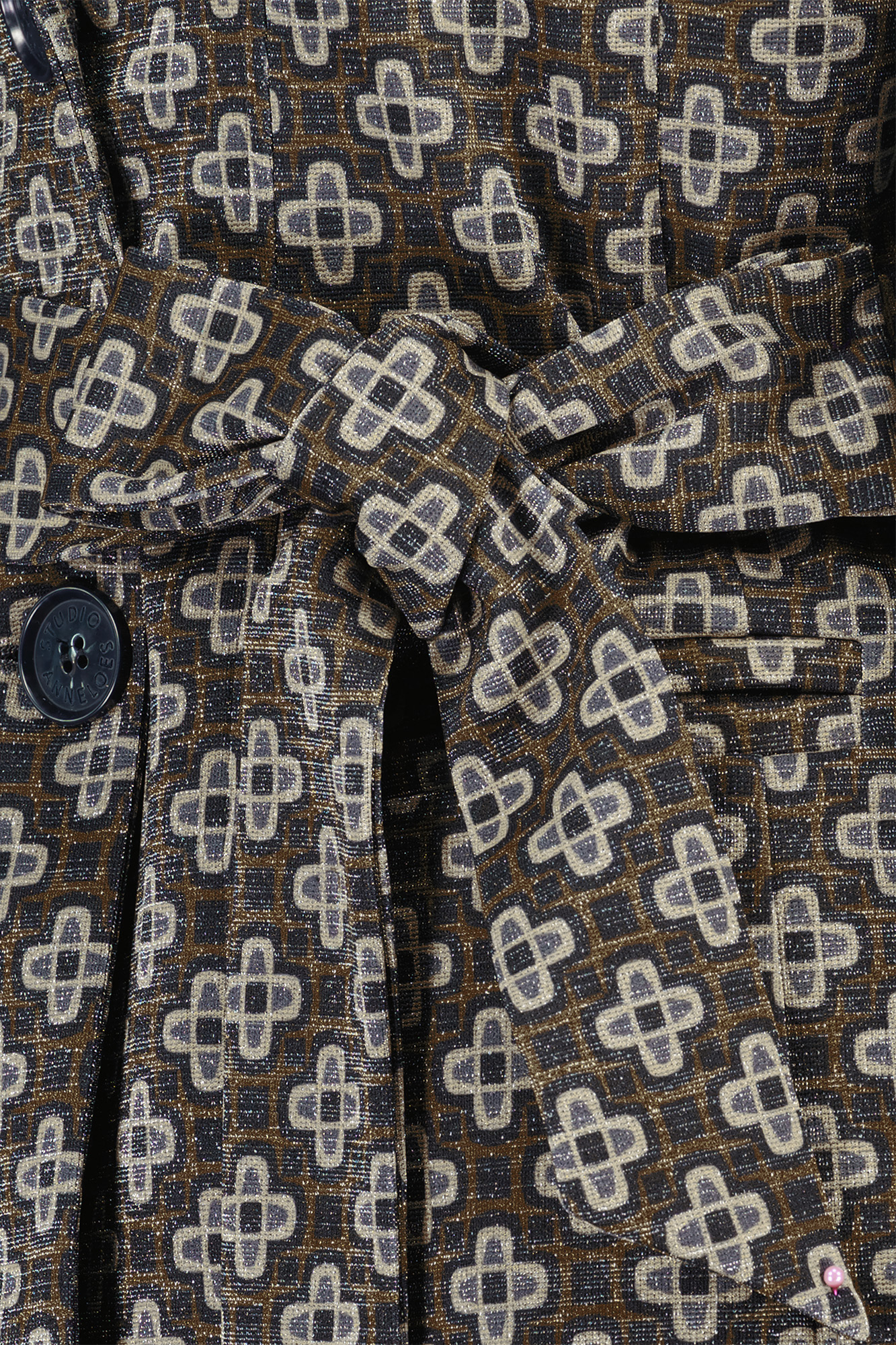 Studio Anneloes Travel Blazer Yada Clover Punto Blazer Bronze Black