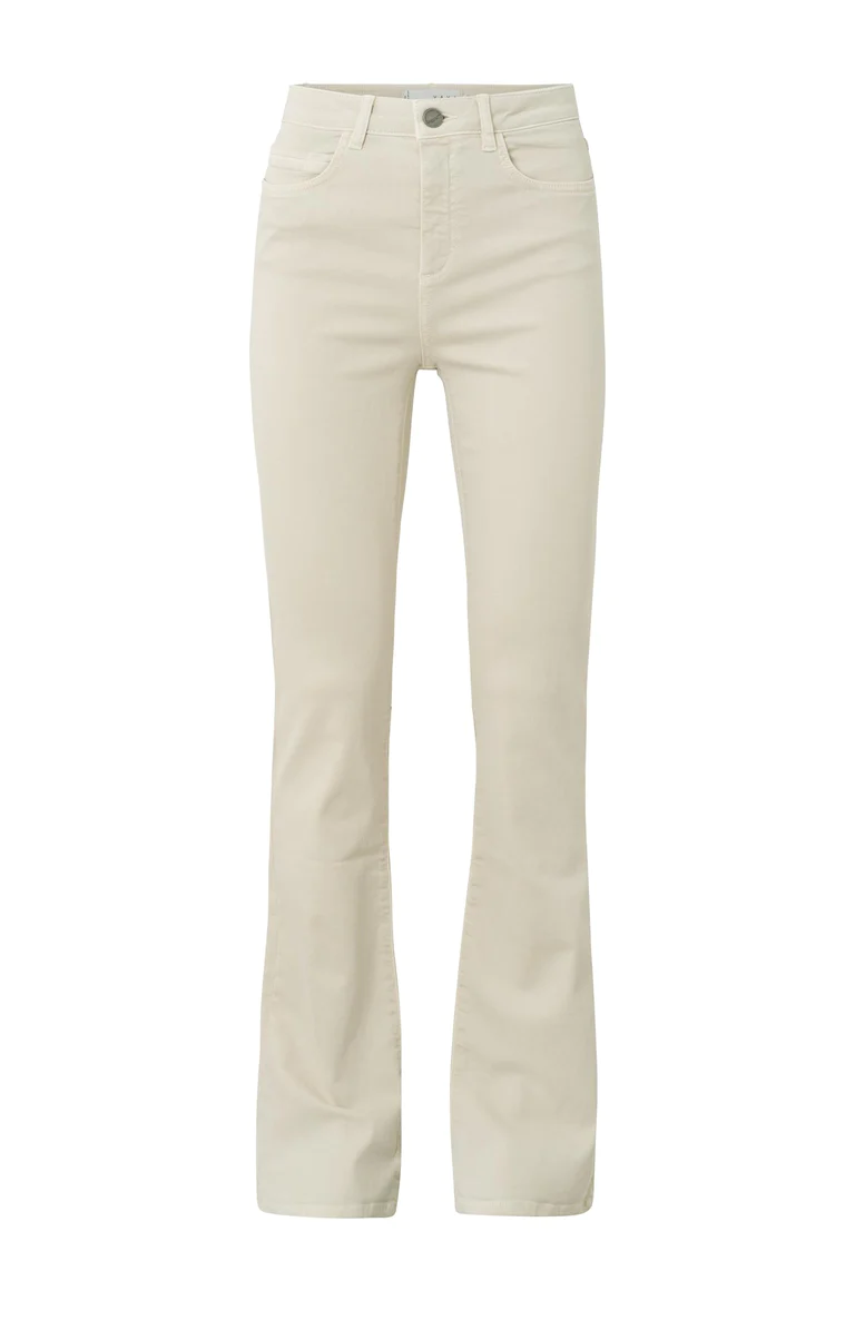 YAYA Flared Denim High waist 32 - Birch Sand