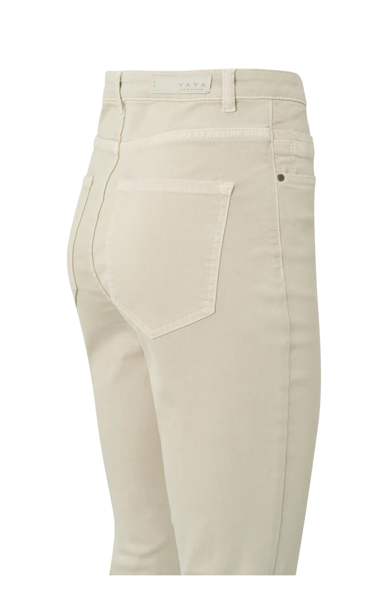 YAYA Flared Denim High waist 32 - Birch Sand