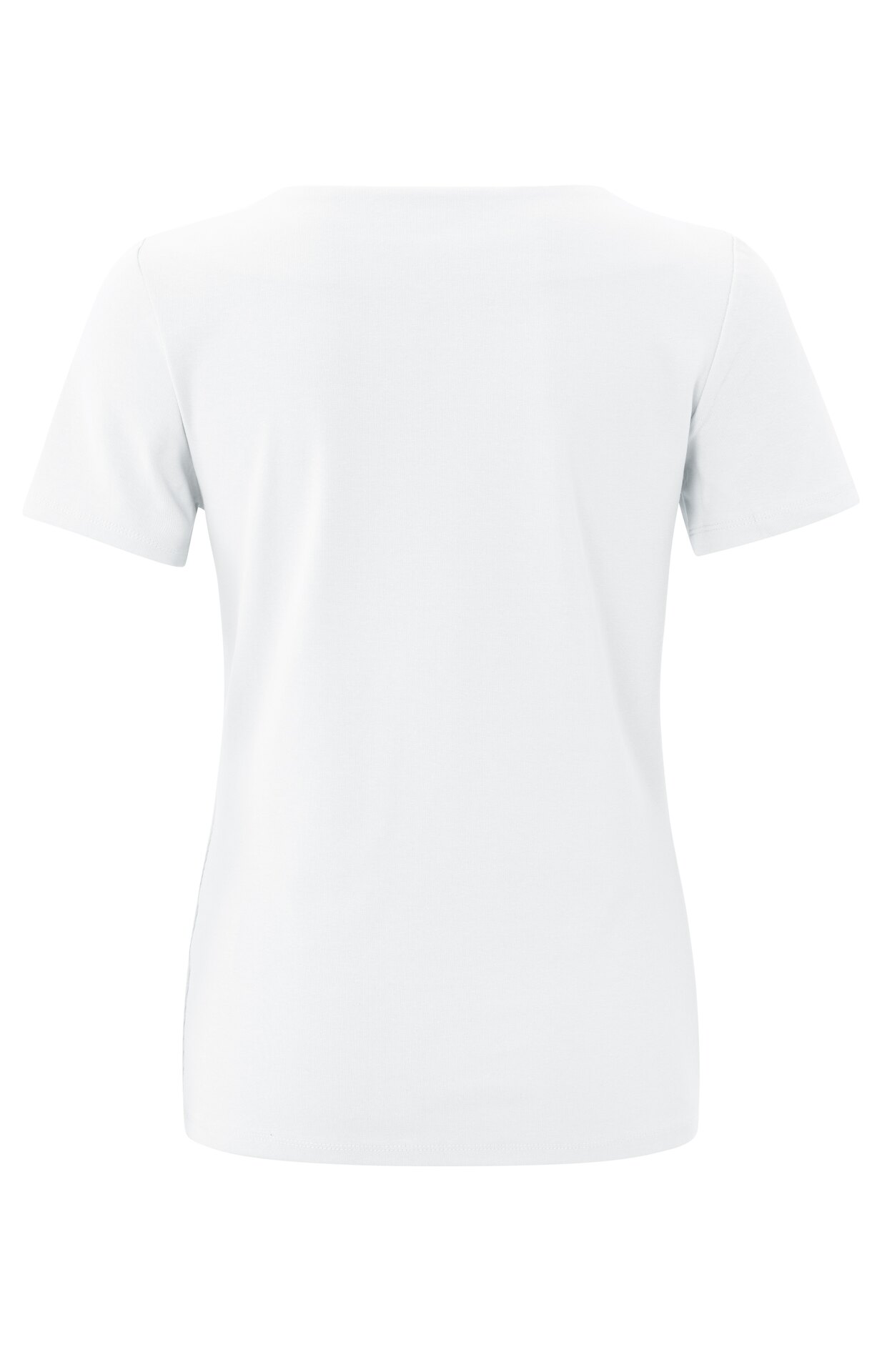 YAYA T-shirt Boothals en Korte Mouwen Pure White