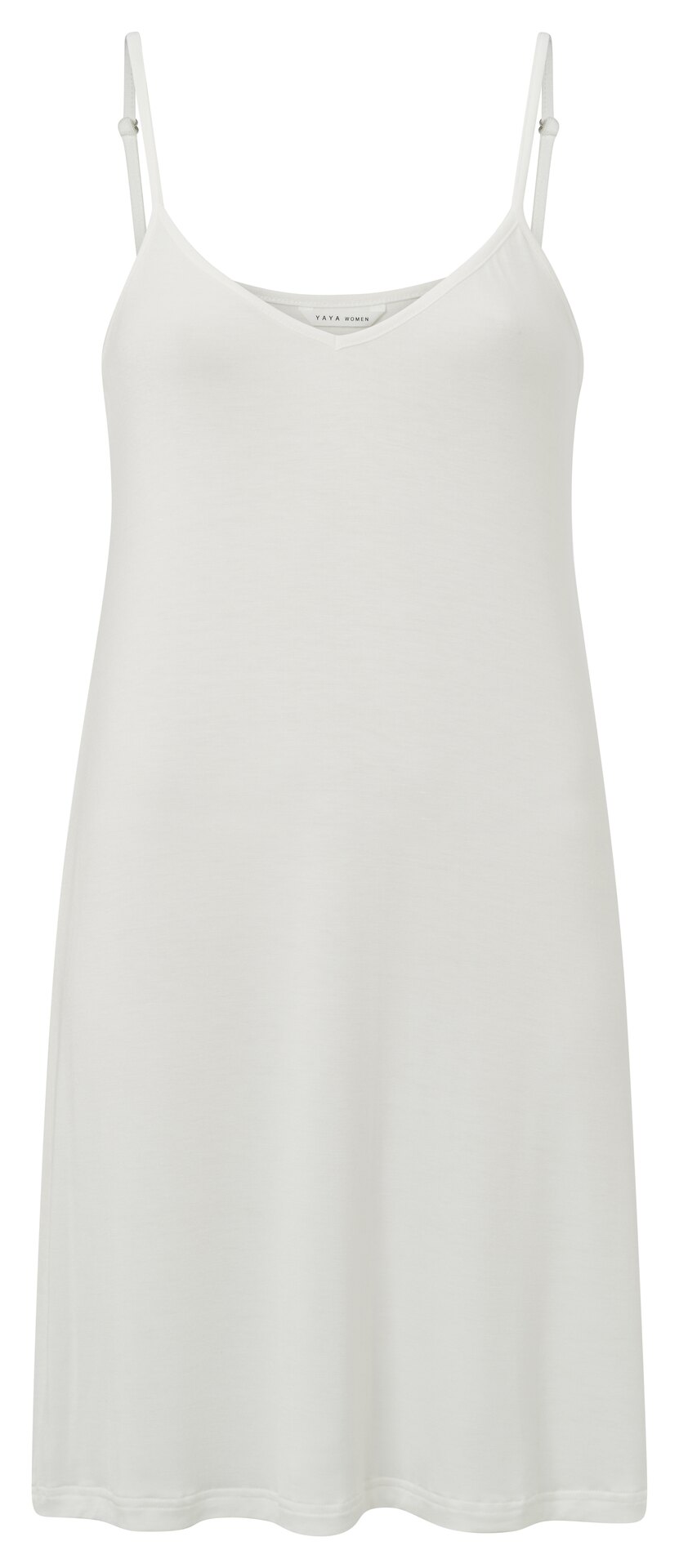 YAYA Women Jurk met Ronde Hals, Korte Vlindermouwen en Zigzag Print Moonbeam Sand Dessin