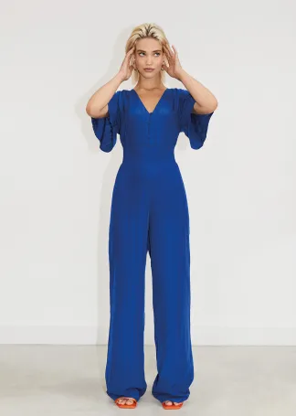Freebird Icons Jumpsuit Aviana Royal Blue Kobalt Blauw