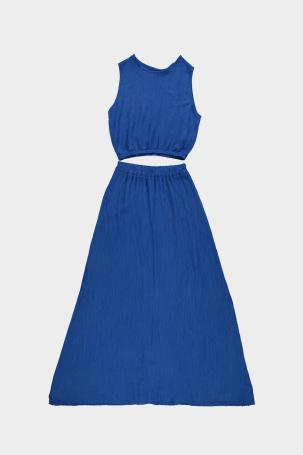 Lurex Set Rok en Top Kobalt Blauw Royal Blue