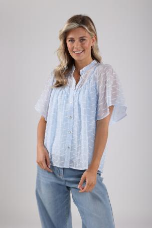 NUKUS Bianca Blouse | Sky Blue