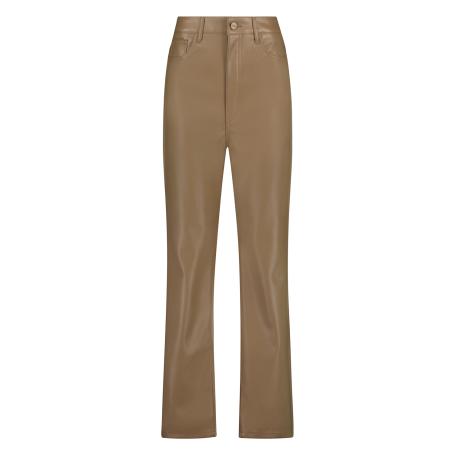 NUKUS Leatherlook Broek Jane Bruin | Jane Pants PU Brown