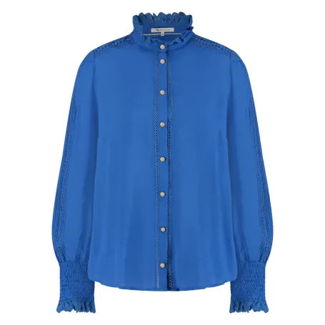 NUKUS Mya Blouse Plain Royal Blue