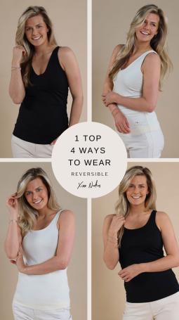 NUKUS Top Jolie 4 Ways Black Sand REVERSIBLE 