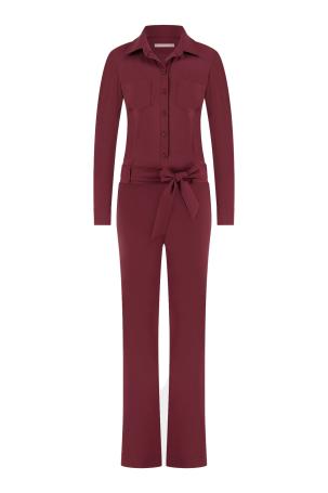 Studio Anneloes Travel Jumpsuit Angel LS Jumpsuit Bordo Bordeaux Burgundy