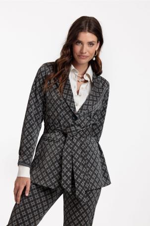 Studio Anneloes Travel Blazer Yada Clover Punto Blazer Bronze Black