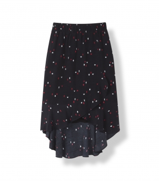 Rok ALIX The Label Graphic Zwart | Skirt Graphic Print Black