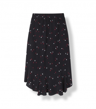 Rok ALIX The Label Graphic Zwart | Skirt Graphic Print Black