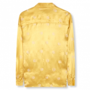 Blouse ALIX The Label Geel DOT LEOPARD SATIN Blouse Soft Yellow