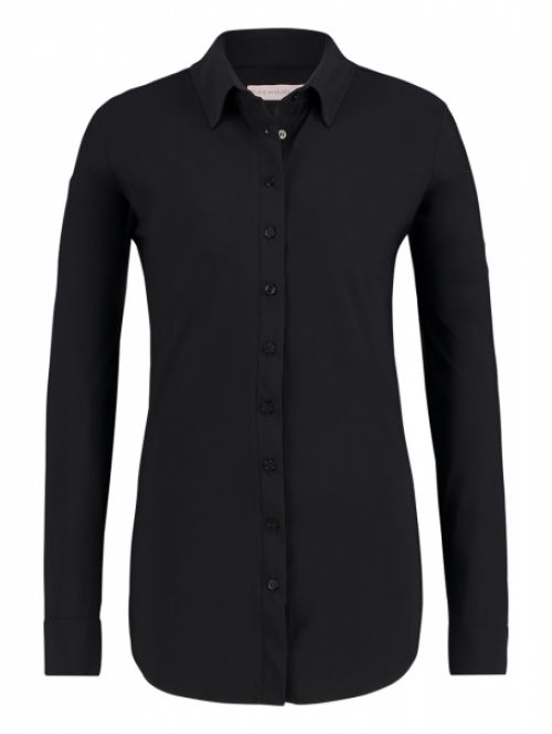 Blouse Studio Anneloes Travel-Kwaliteit Poppy Black Zwart