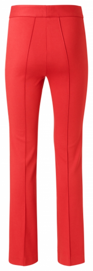Broek YAYA Women Jersey Broek met uitlopende pijpen en zijstreep Firy Red Navy