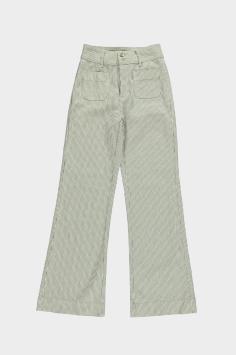 Flair Jeans Streep Ecru Bruin