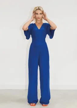 Freebird Icons Jumpsuit Aviana Royal Blue Kobalt Blauw