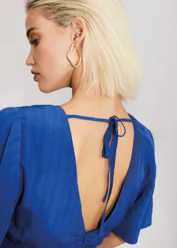 Freebird Icons Jumpsuit Aviana Royal Blue Kobalt Blauw