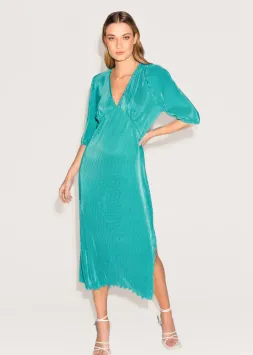 Freebird Icons Jurk Gayla Turquoise Dress Gayla Light Green