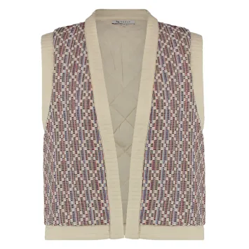 Gilet NUKUS Helen Short Gilet Jacquard Multi