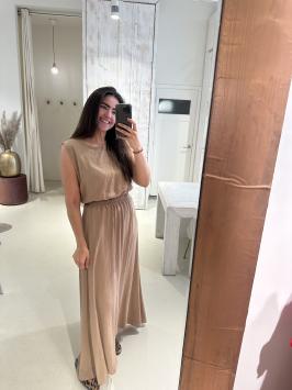Lurex Set Rok en Top Camel