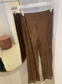 Glitter Broek Bruin