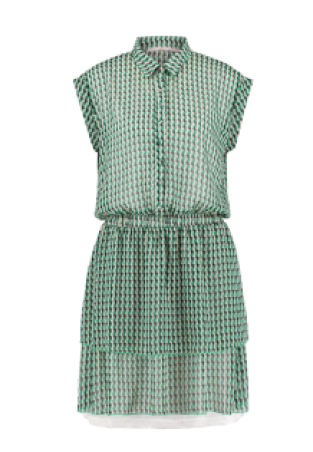 Jurk AAIKO Amsterdam Saphia Retro Groen