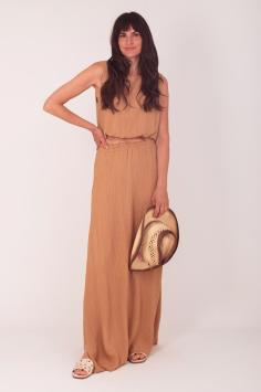Lurex Set Rok en Top Kobalt Camel